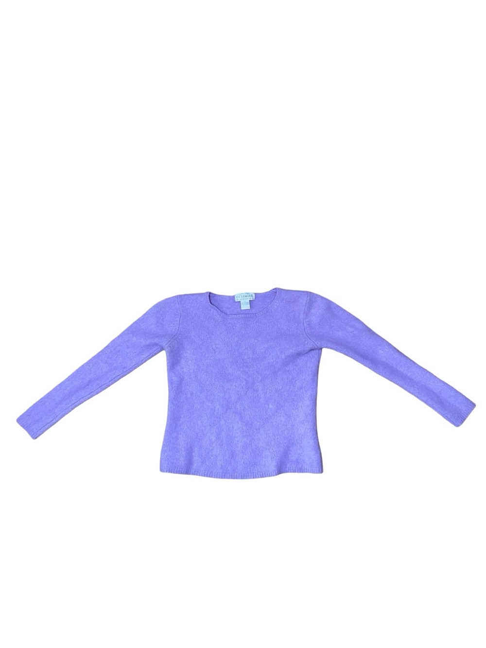 Sutton Studio Bloomingdale's 100% Cashmere Lavender Crewneck Sweater runs small